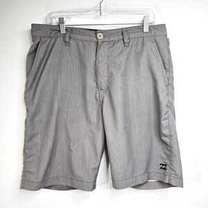 Billabong Hydrostretch Platinum Board Shorts Pinstriped Gray 34 waist